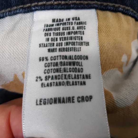 Lucky Brand Women's Crop Jeans Size 6/28 Legionnaire Ankle Snaps Dark Wash Blue - Picture 11 of 16